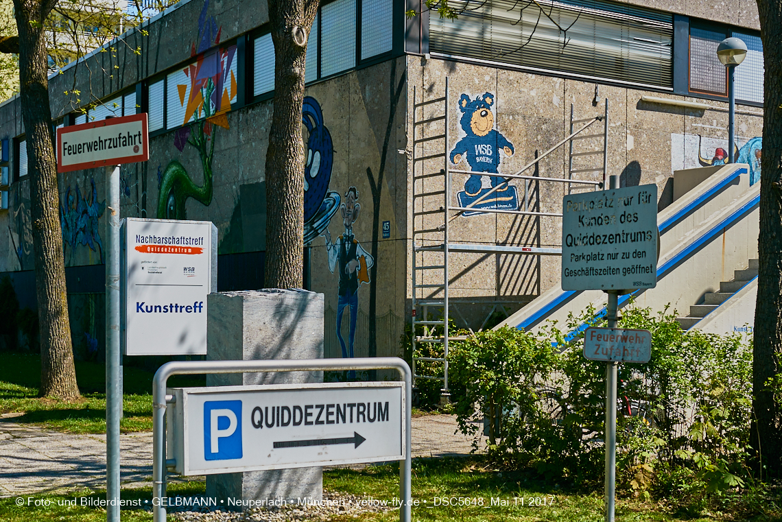 11.05.2017 - Abrissbaustelle Quiddezentrum in Neuperlach
